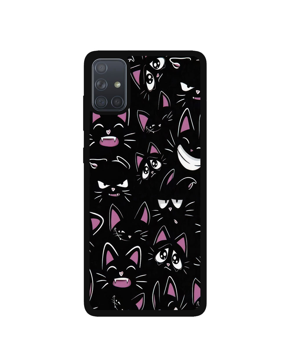 Case / Etui / Pokrowiec / Obudowa na telefon. Wzór: Samsung Galaxy A71 – SZKLANE