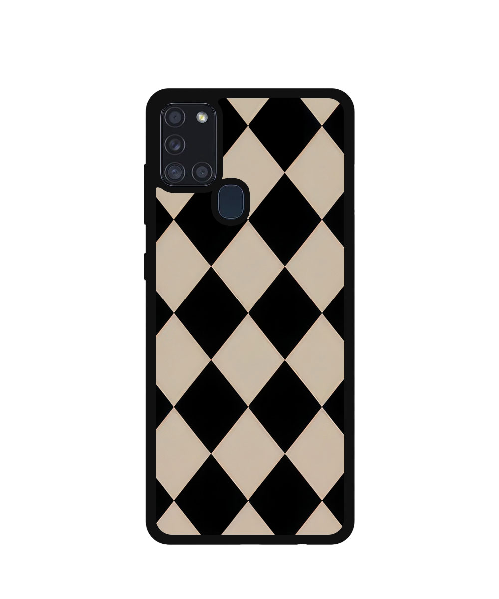 Case / Etui / Pokrowiec / Obudowa na telefon. Wzór: Samsung Galaxy A21s - SZKLANE