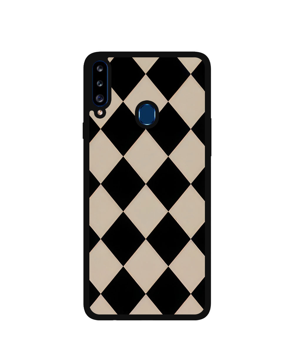 Case / Etui / Pokrowiec / Obudowa na telefon. Wzór: Samsung Galaxy A20s – SZKLANE