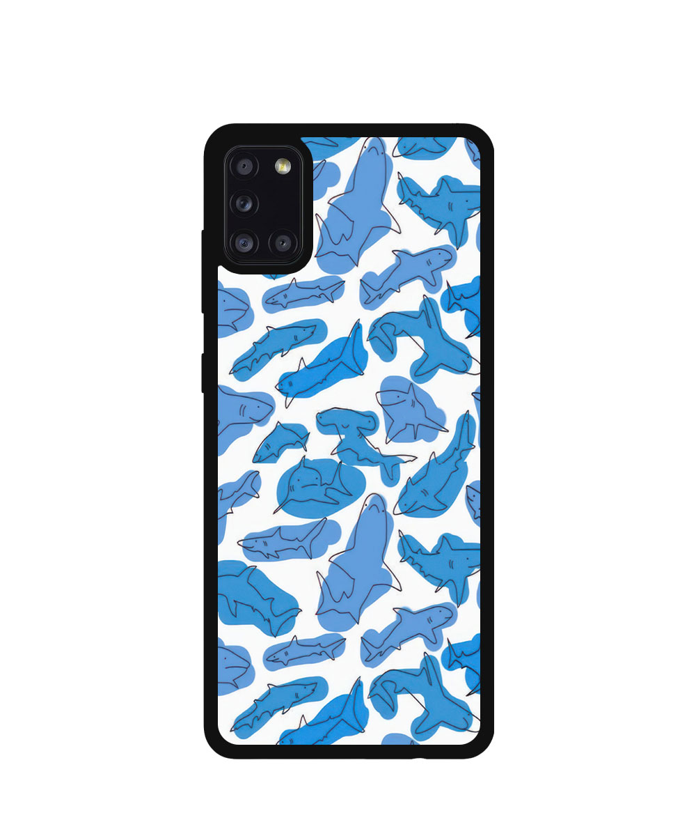 Case / Etui / Pokrowiec / Obudowa na telefon. Wzór: Samsung Galaxy A31 - SZKLANE