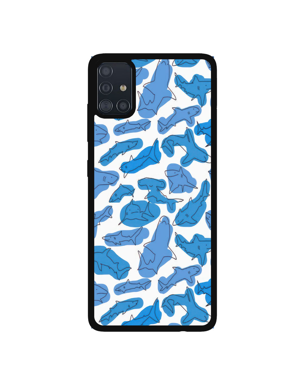 Case / Etui / Pokrowiec / Obudowa na telefon. Wzór: Samsung Galaxy A51 – SZKLANE