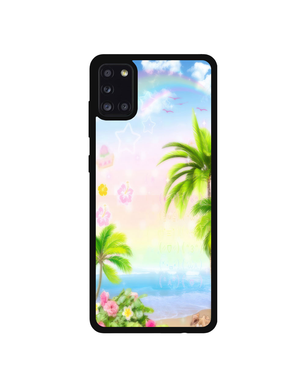 Case / Etui / Pokrowiec / Obudowa na telefon. Wzór: Samsung Galaxy A31 - SZKLANE