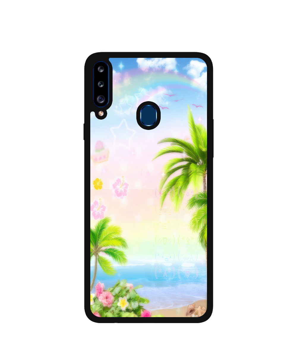 Case / Etui / Pokrowiec / Obudowa na telefon. Wzór: Samsung Galaxy A20s – SZKLANE