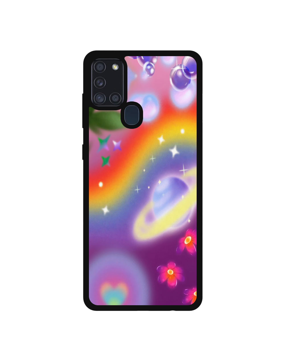 Case / Etui / Pokrowiec / Obudowa na telefon. Wzór: Samsung Galaxy A21s - SZKLANE