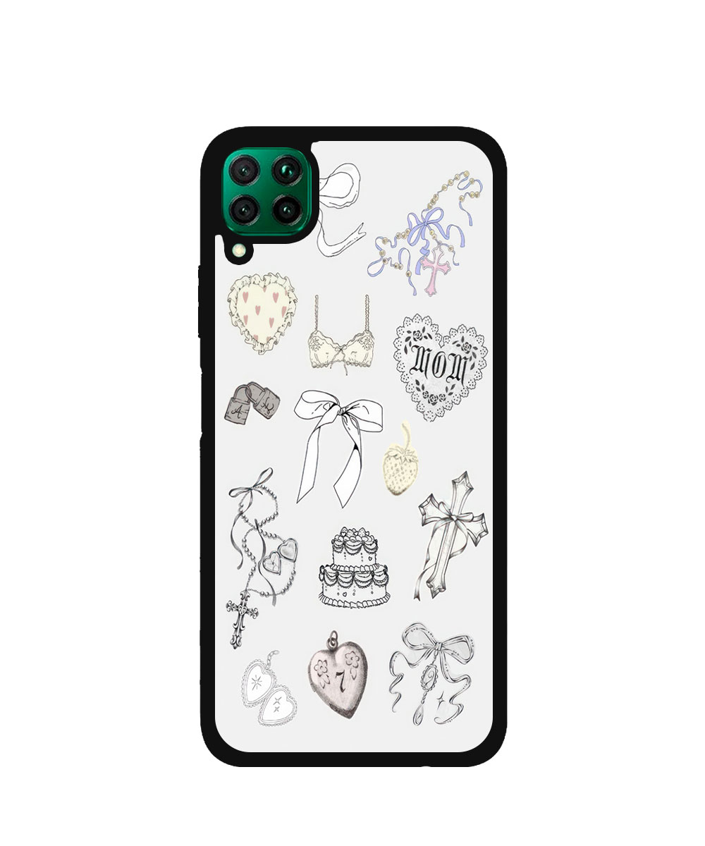 Case / Etui / Pokrowiec / Obudowa na telefon. Wzór: Huawei P40 lite / Nova 6 SE / Nova 7i