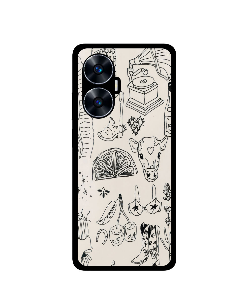 Case / Etui / Pokrowiec / Obudowa na telefon. Wzór: Realme C55 2023