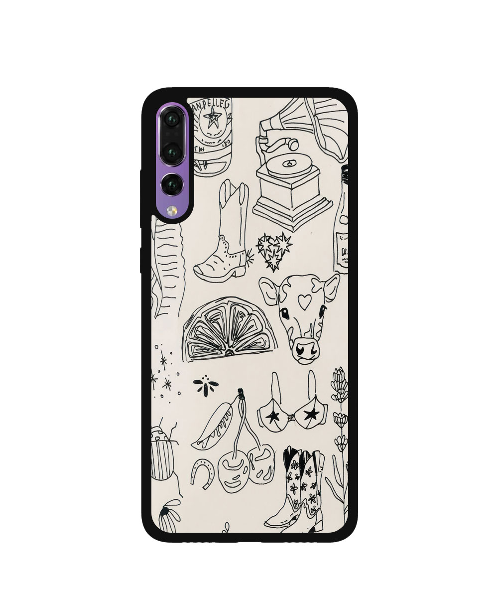 Case / Etui / Pokrowiec / Obudowa na telefon. Wzór: Huawei P20 Pro