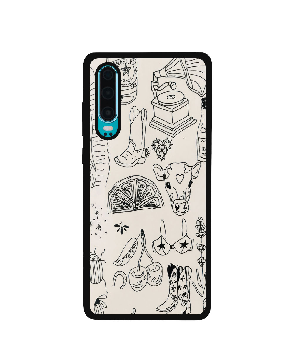 Case / Etui / Pokrowiec / Obudowa na telefon. Wzór: Huawei p30