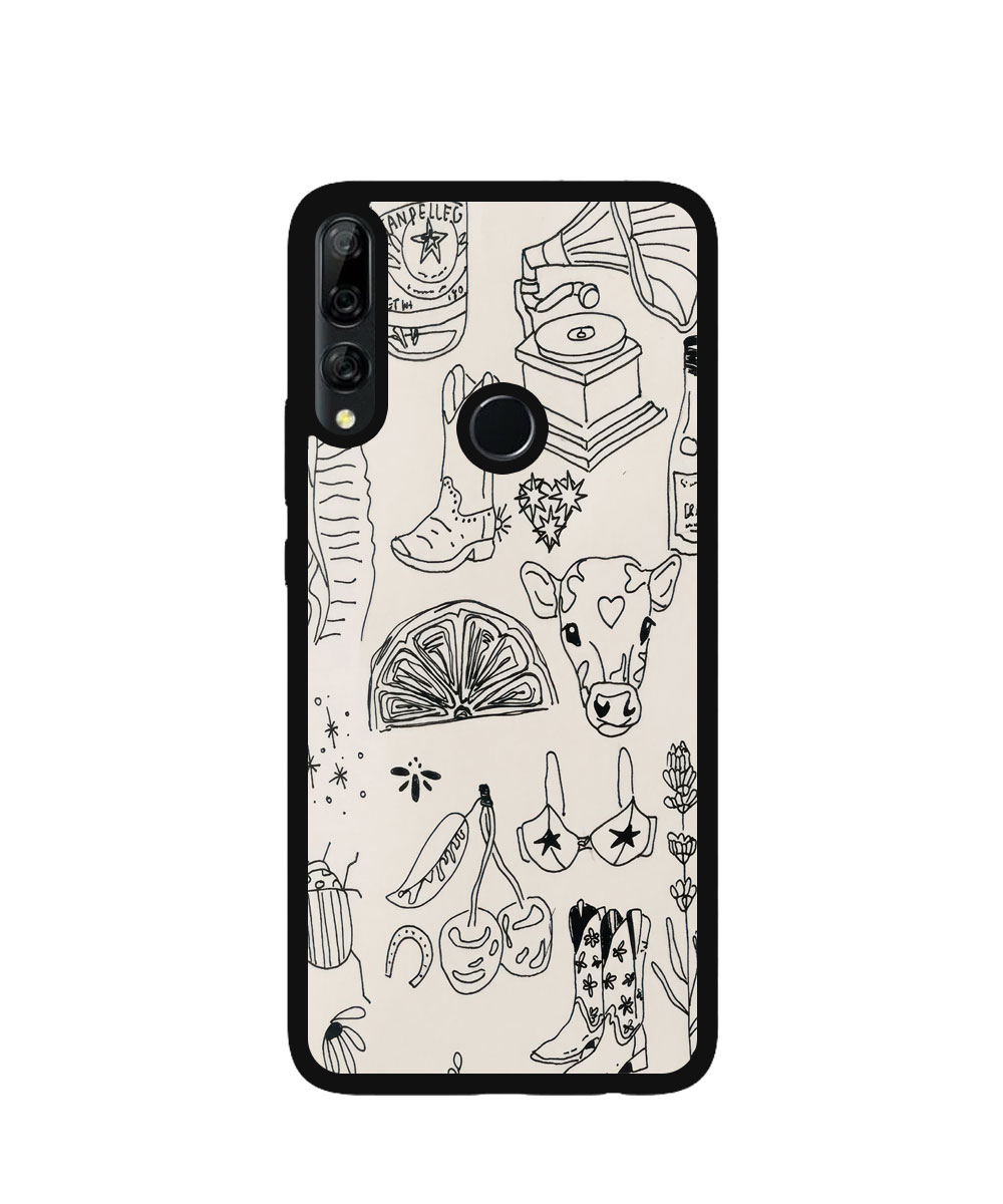 Case / Etui / Pokrowiec / Obudowa na telefon. Wzór: Huawei y9 Prime