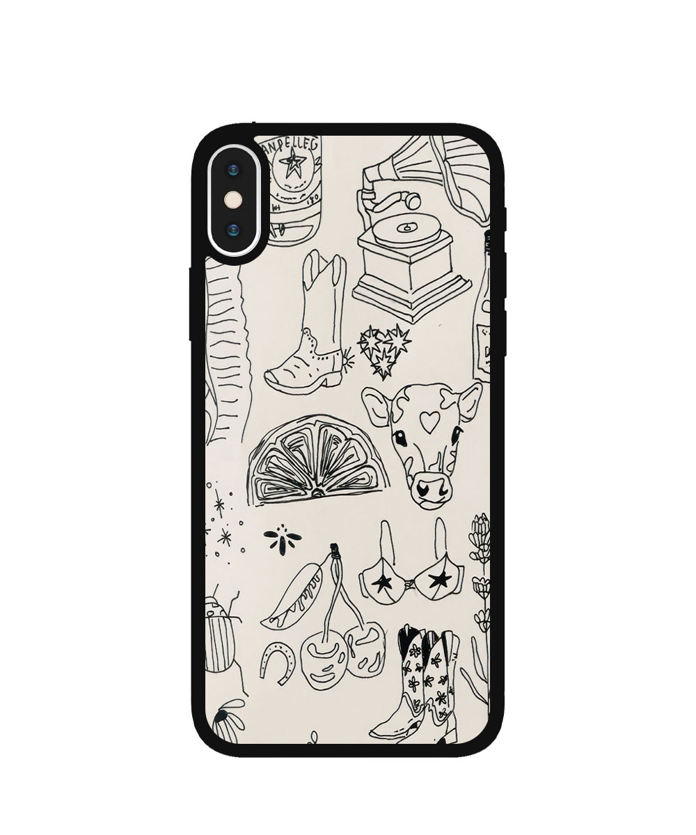 Case / Etui / Pokrowiec / Obudowa na telefon. Wzór: iPhone X / XS