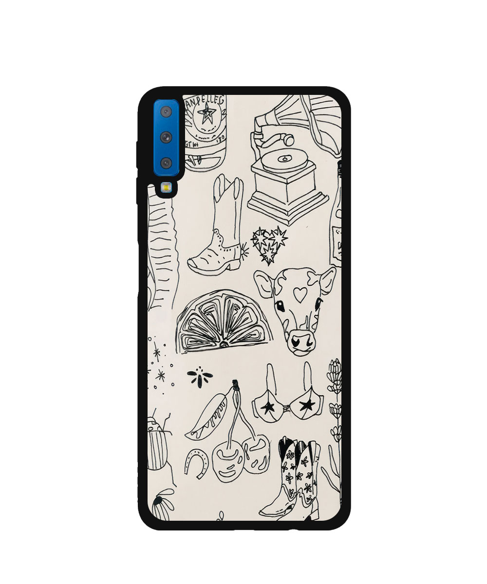 Case / Etui / Pokrowiec / Obudowa na telefon. Wzór: Samsung Galaxy A7 2018