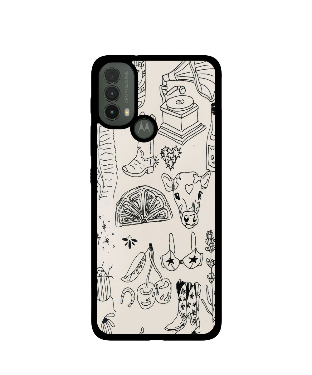 Case / Etui / Pokrowiec / Obudowa na telefon. Wzór: Motorola Moto E40 / E30