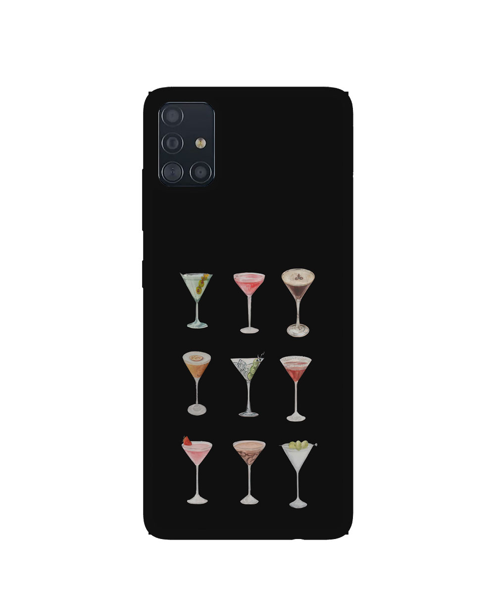 Case / Etui / Pokrowiec / Obudowa na telefon. Wzór: Samsung Galaxy A51 – SZKLANE