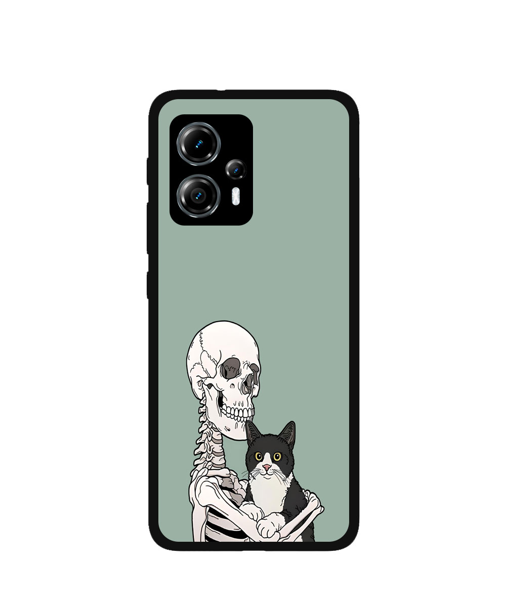Skeleton Hugs Cat